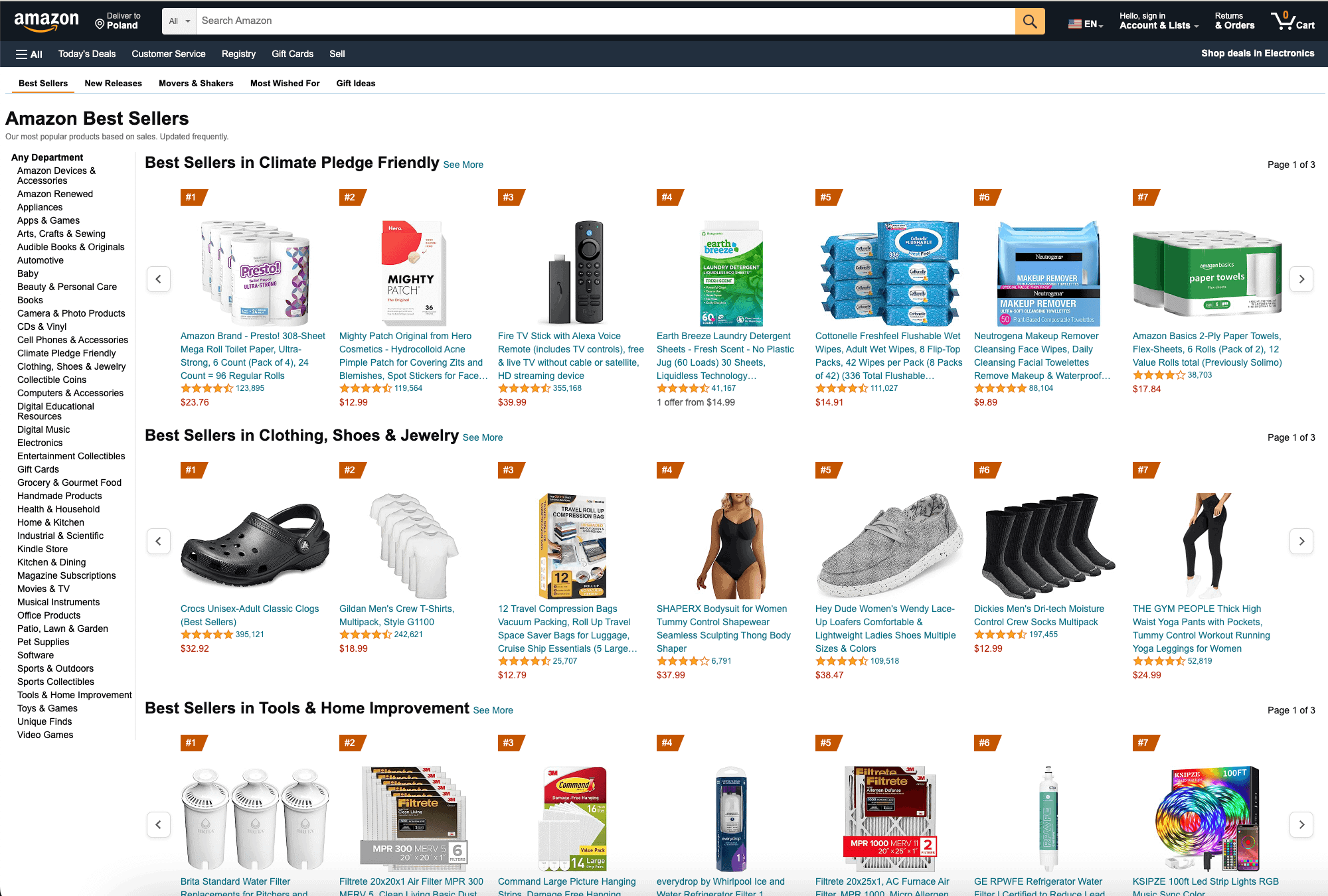 Top selling items on Amazon in 2023 what to sell online right now